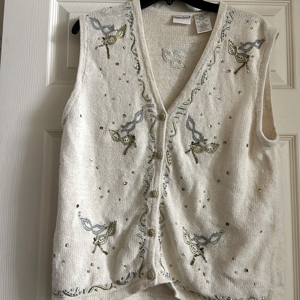 Vintage Bobbie Brooks Holiday Vest